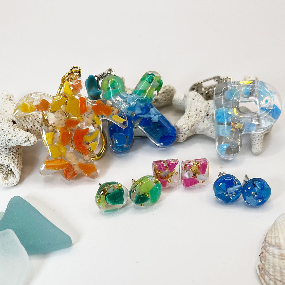 海洋プラスチックのアクセサリー講座